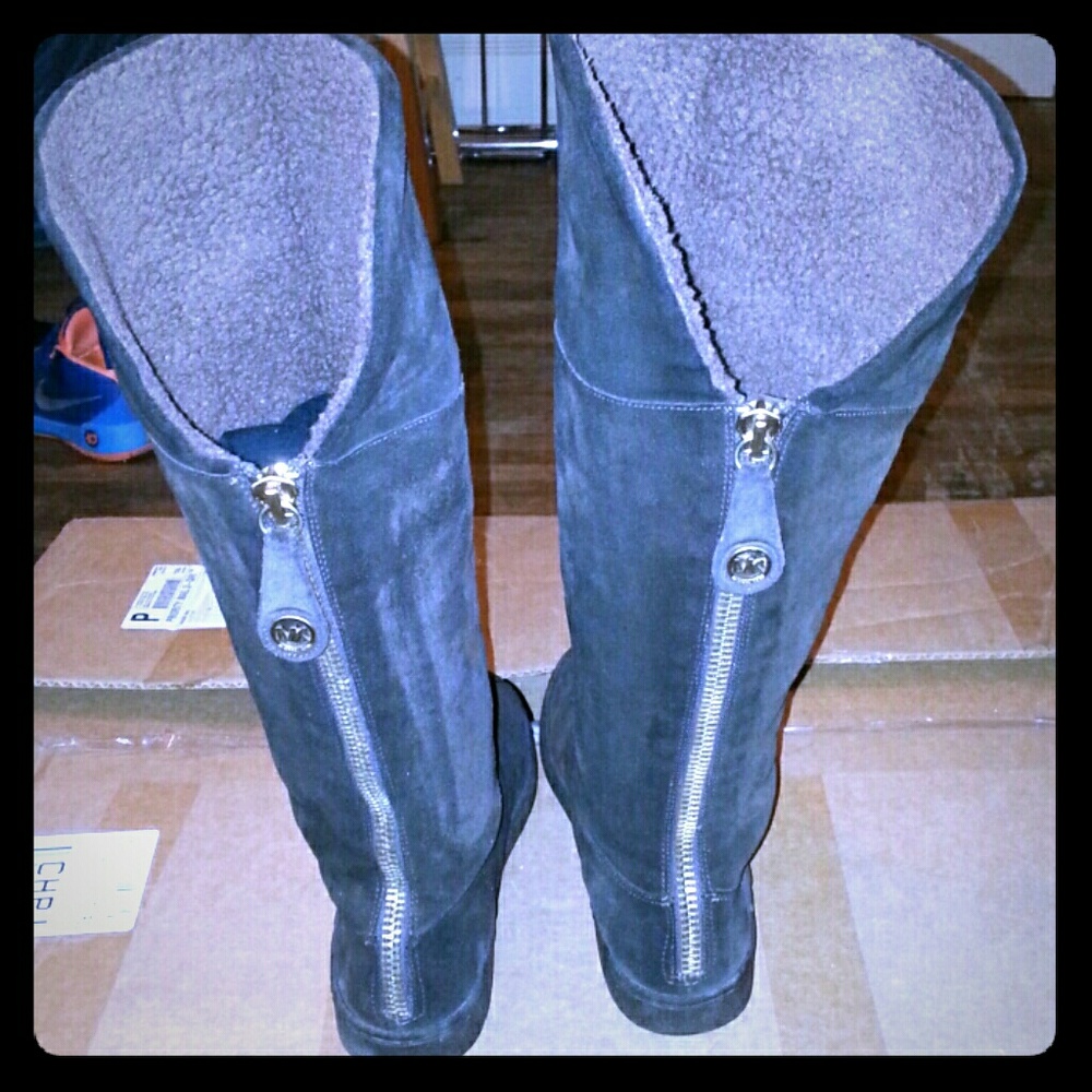 micheal kors leather boots